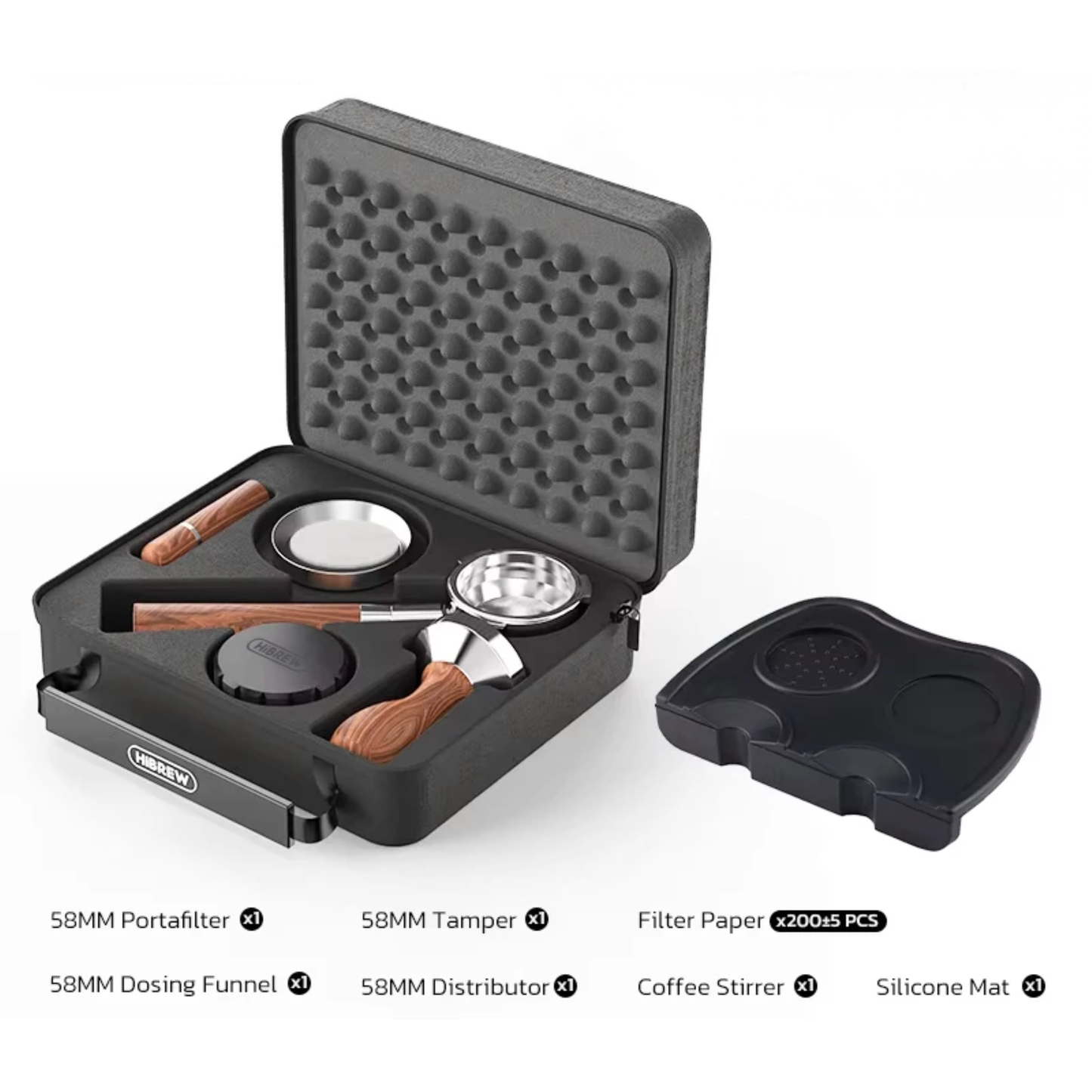 58mm Barista Coffee Portafilter Set with Seven Tools