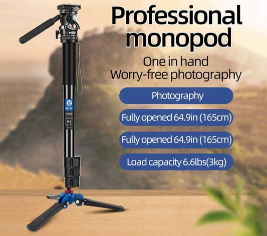 Portable Camera Monopod Stand with Mount Adapter for Photography