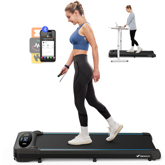Portable Under Desk Treadmill with Remote and LED