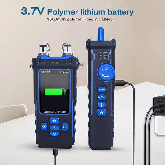 LCD Network Cable Tester with Wiremap PoE and Length Meter