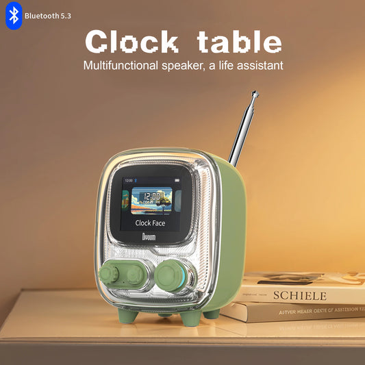 Portable Subwoofer Speaker with Pixel Display and White Noise
