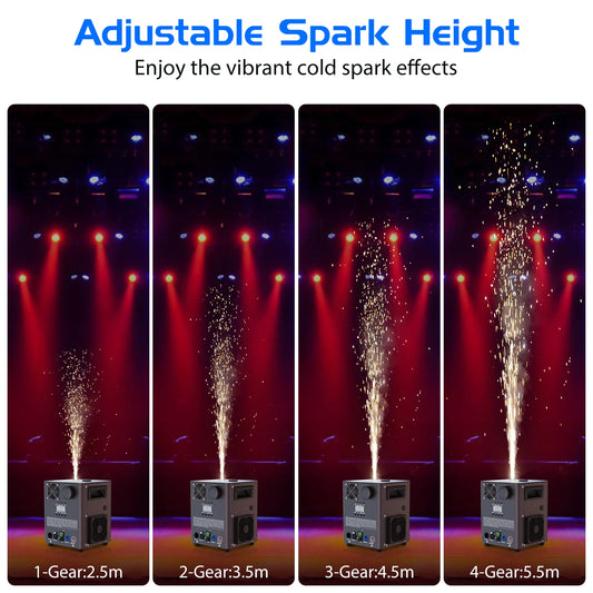 800W Cold Spark Machine with DMX Control for Events
