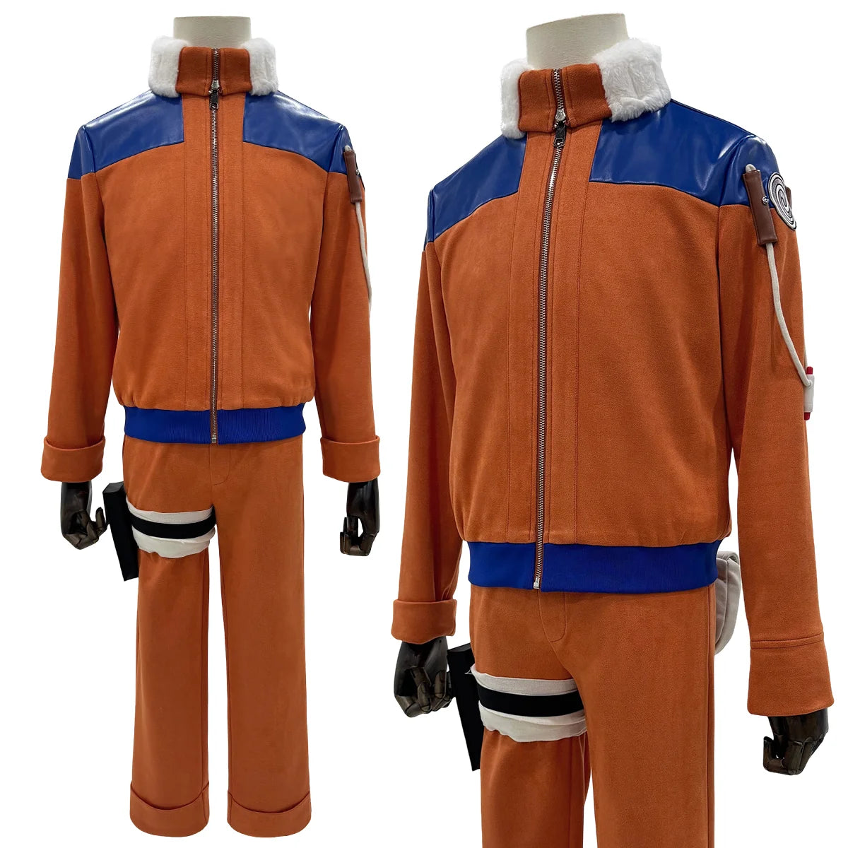 Unisex Anime Cosplay Costume Uzumaki Jacket Pants Convention Wear