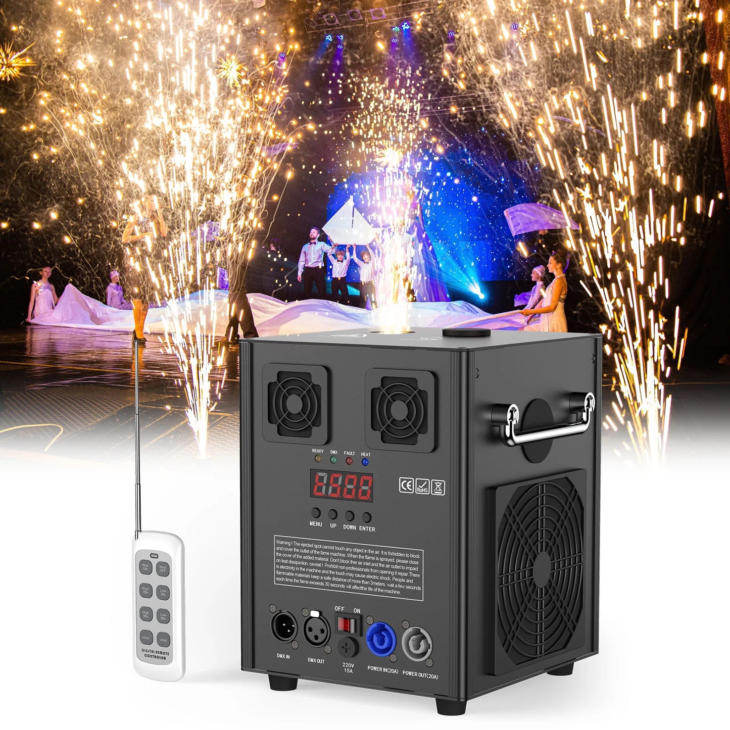 700W Cold Spark Machine DMX Wireless DJ Party