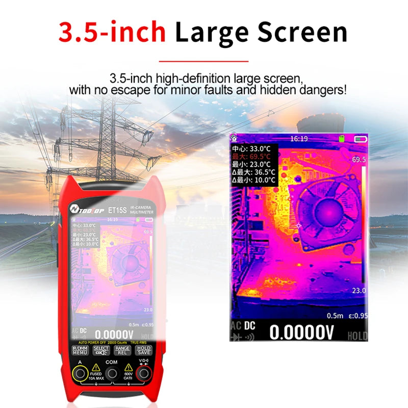 3.5 Inch Thermal Imager with Macro Lens Precision Electrical Scanner
