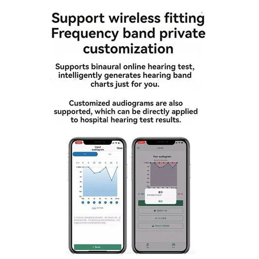 Upgraded Rechargeable Bluetooth Hearing Aids with Smart App Control