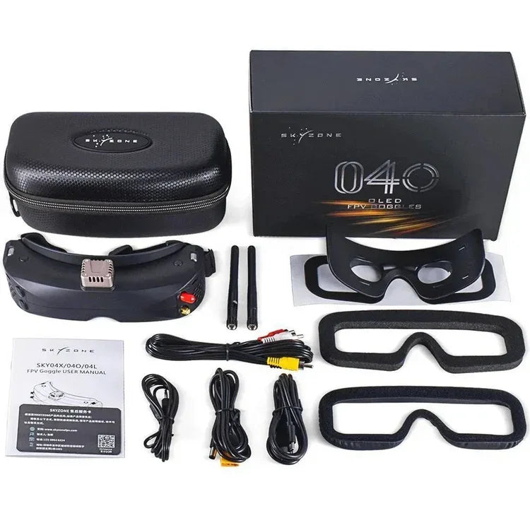 720P OLED FPV Goggles with Head Tracker and DVR