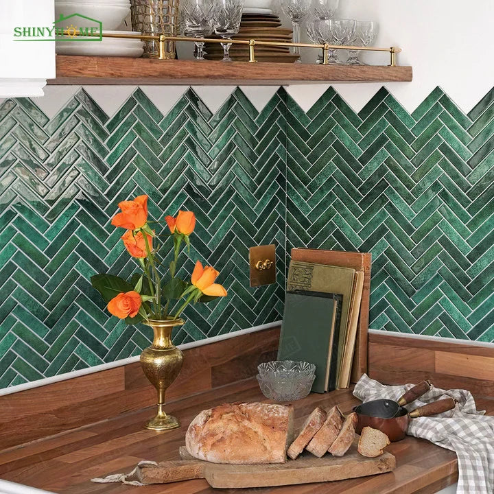 30 PCS Kitchen and Bathroom Tile 3D Heat Proof DIY Ready
