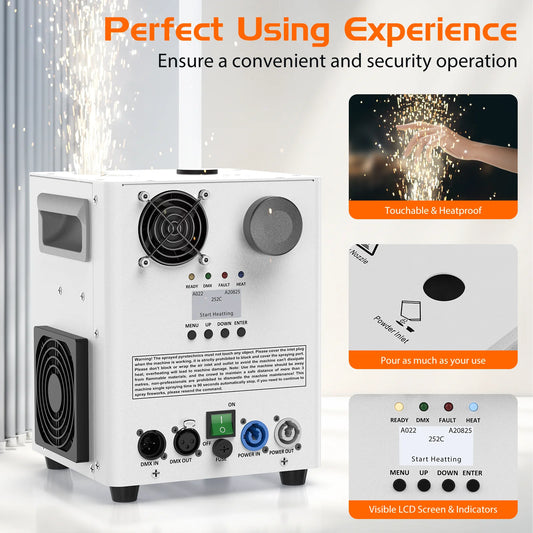 Portable 800W Cold Flame Effect Machine for Parties and Events