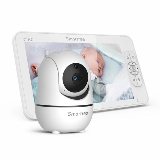 7 Inch 720P Video Baby Monitor Dual Cam Split