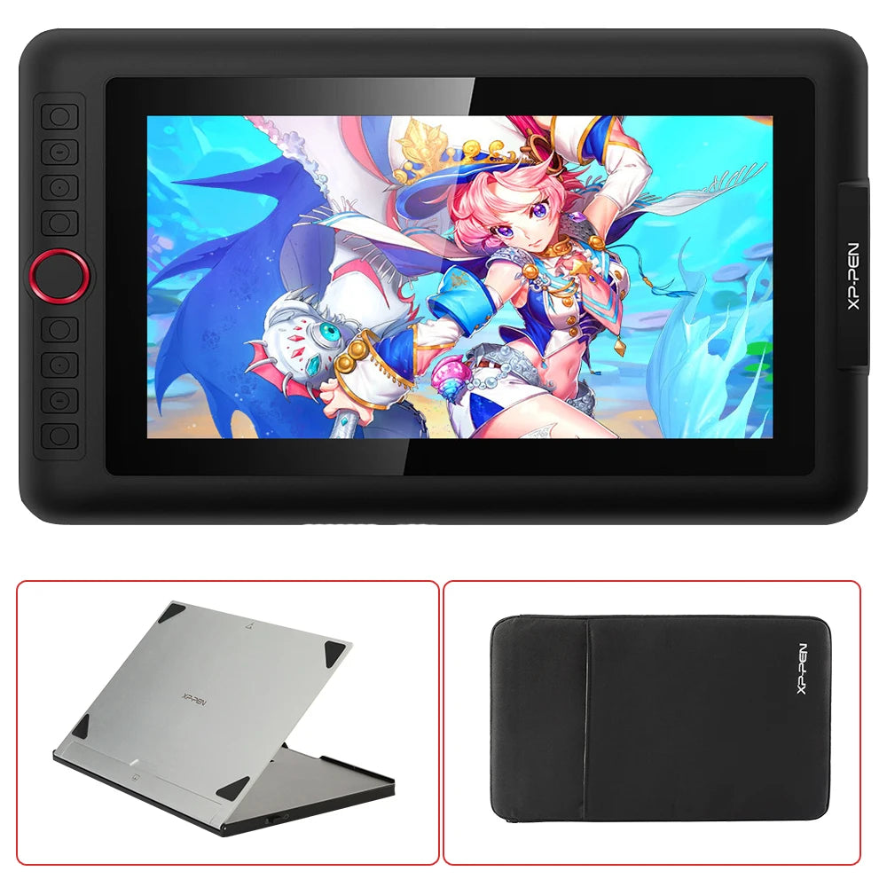 Portable Drawing Tablet 11.6 Inch Display Tilt Pen Case Stand