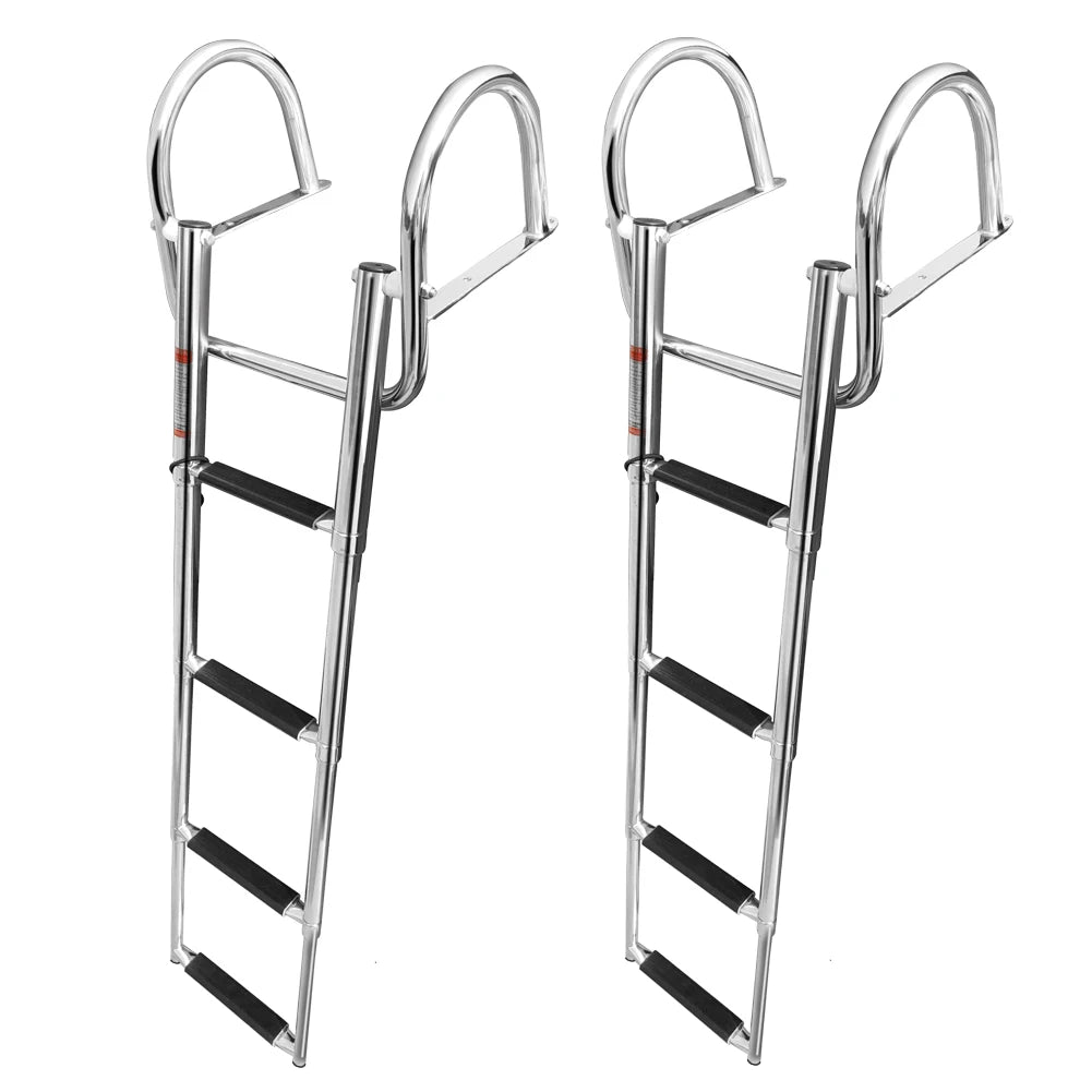 Heavy Duty 4 Step Telescoping Ladder for Boats and Swimmers
