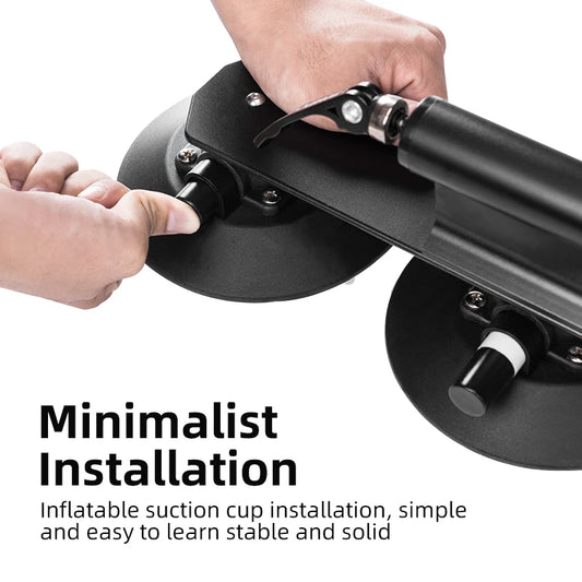 Red Compact Suction Roof Bike Carrier for Cars