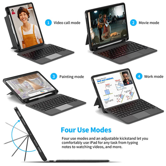 Magnetic Wireless Keyboard for iPad 10.9 11 Inch