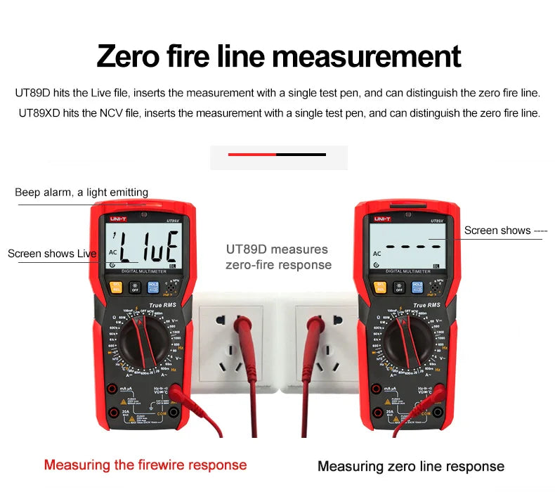 UT89XE Digital Multimeter Professional Auto-Ranging Tester