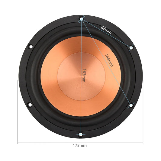 DIY 100W Black 4 Ohm Loudspeaker