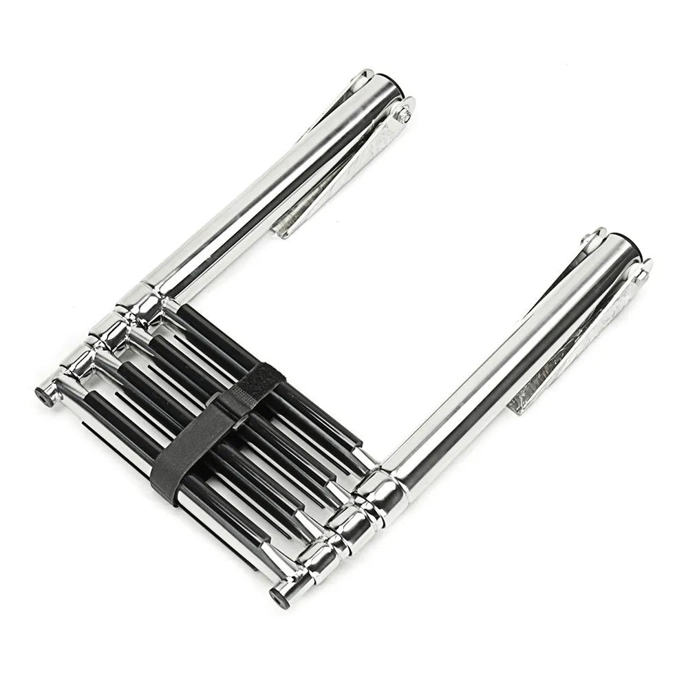Marine Grade 4 Step Telescoping Ladder for Boats and Docks