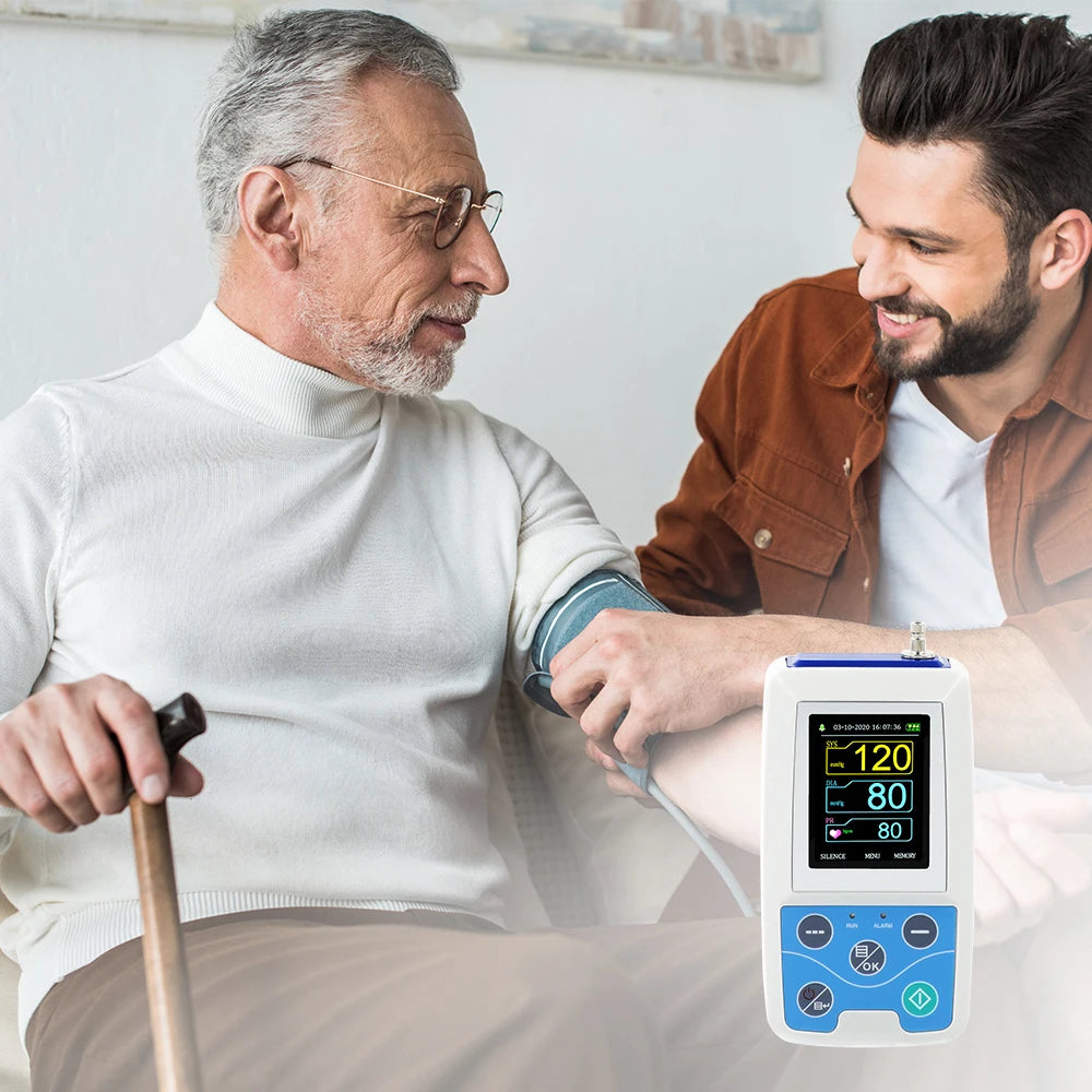 Twenty Four Hour Ambulatory Blood Pressure Monitor Holter Adult Cuff