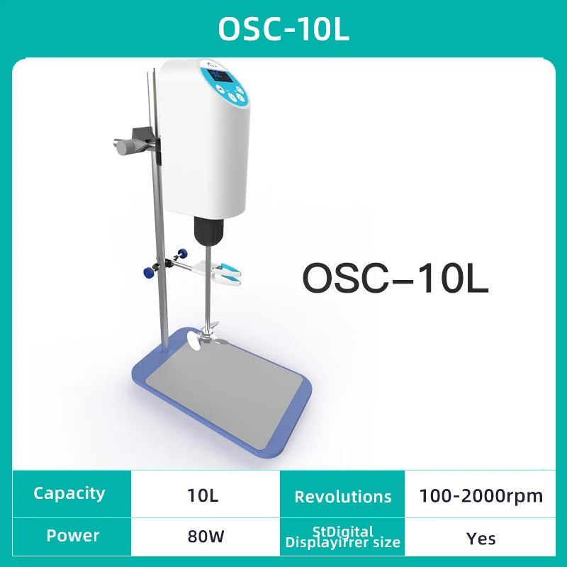 OSC-10L LCD Electric Laboratory Stirrer 10L Capacity