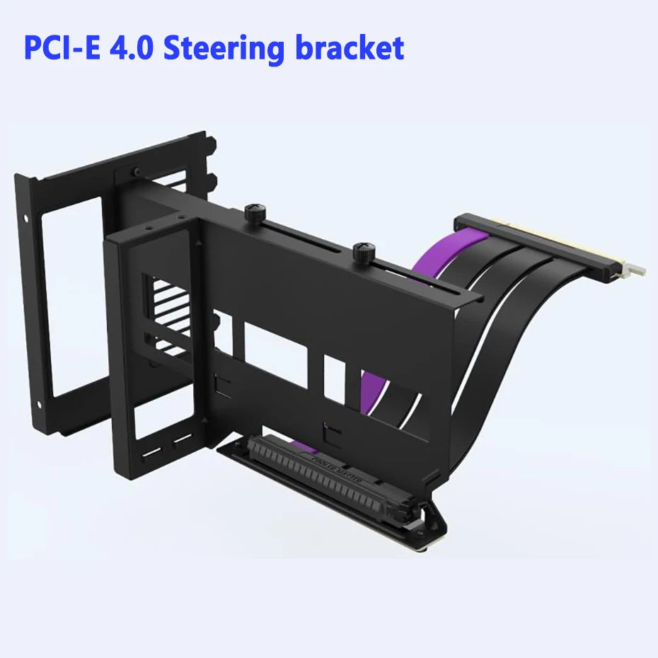 PCIe 4.0 Vertical GPU Mount Bracket with 300mm Riser Cable