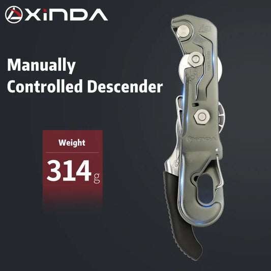 Professional Abseiling Descender with Handle Control