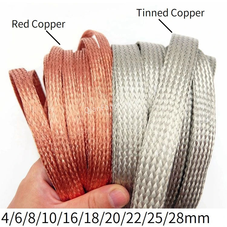 18mm Expandable 25M Tinned Copper Braided Cable Sleeve