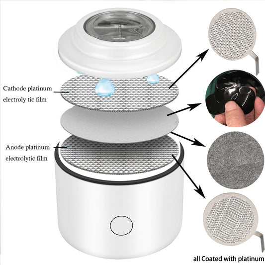 Nano Hydrogen Water Generator Bottle Rechargeable White