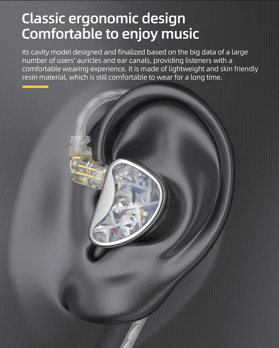 Tunable 12 Balanced Armature Earphones with Mic