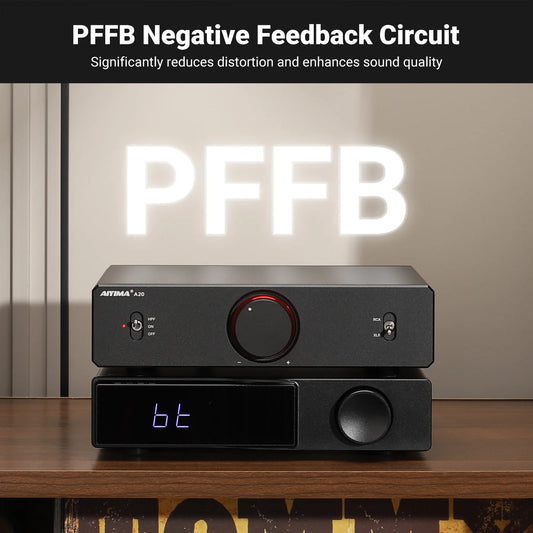 Stereo HiFi 2.0 Power Amplifier with HPF Tone