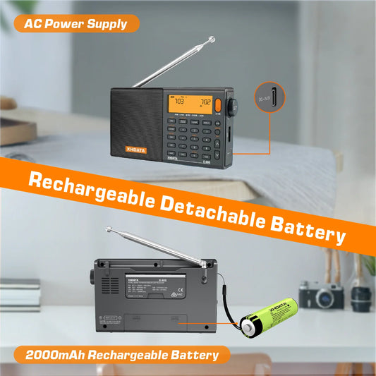 Rechargeable Full Band Radio with RDS Stereo