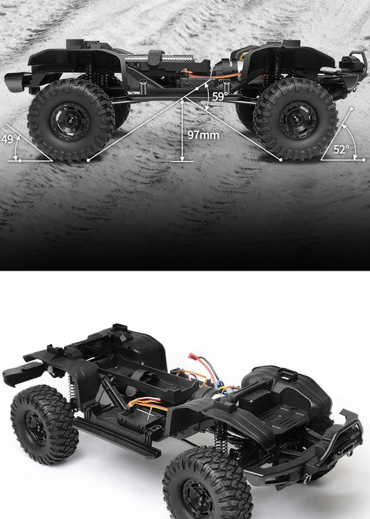 Rechargeable 1/10 RC Climbing Car Off Road