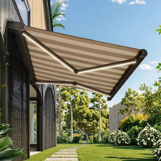 Compact 2.5x1.5m Electric Outdoor Arm Awning