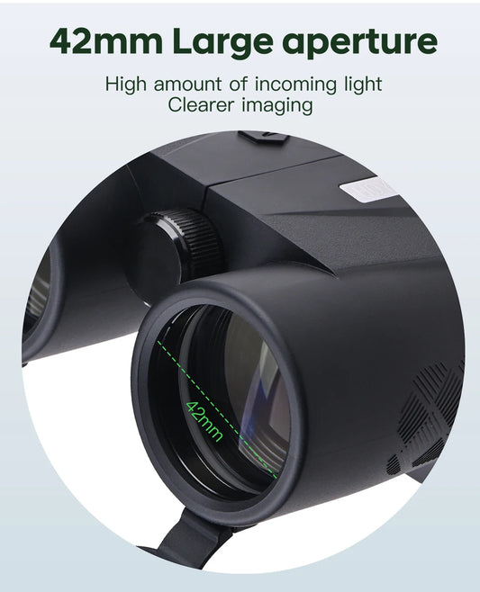 Portable 2600 Yard Rangefinder Binocular Telescope 10x42
