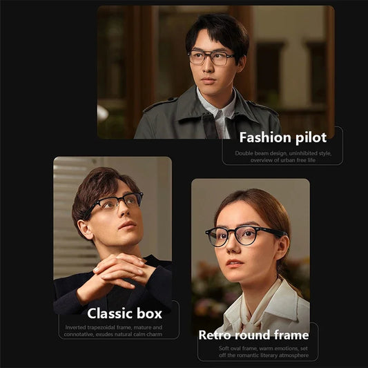 Frameless Square Smart Glasses with Audio Playback