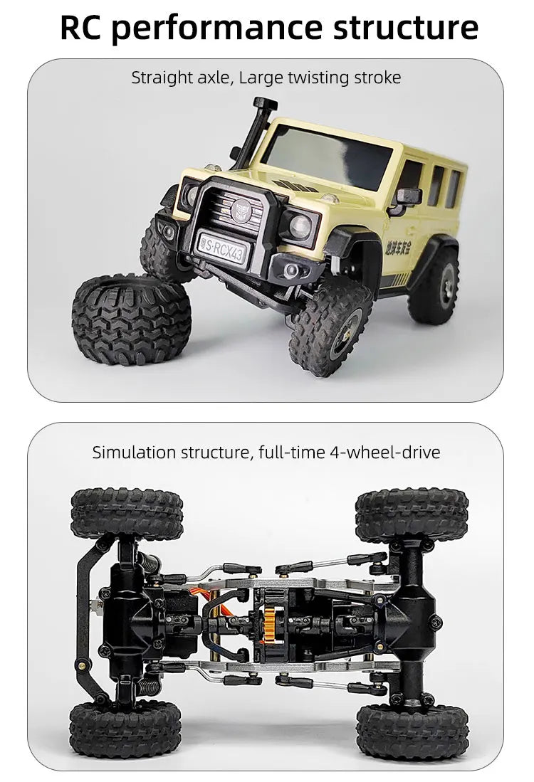 4WD RC Climber Vehicle Desert Yellow Edition Toy