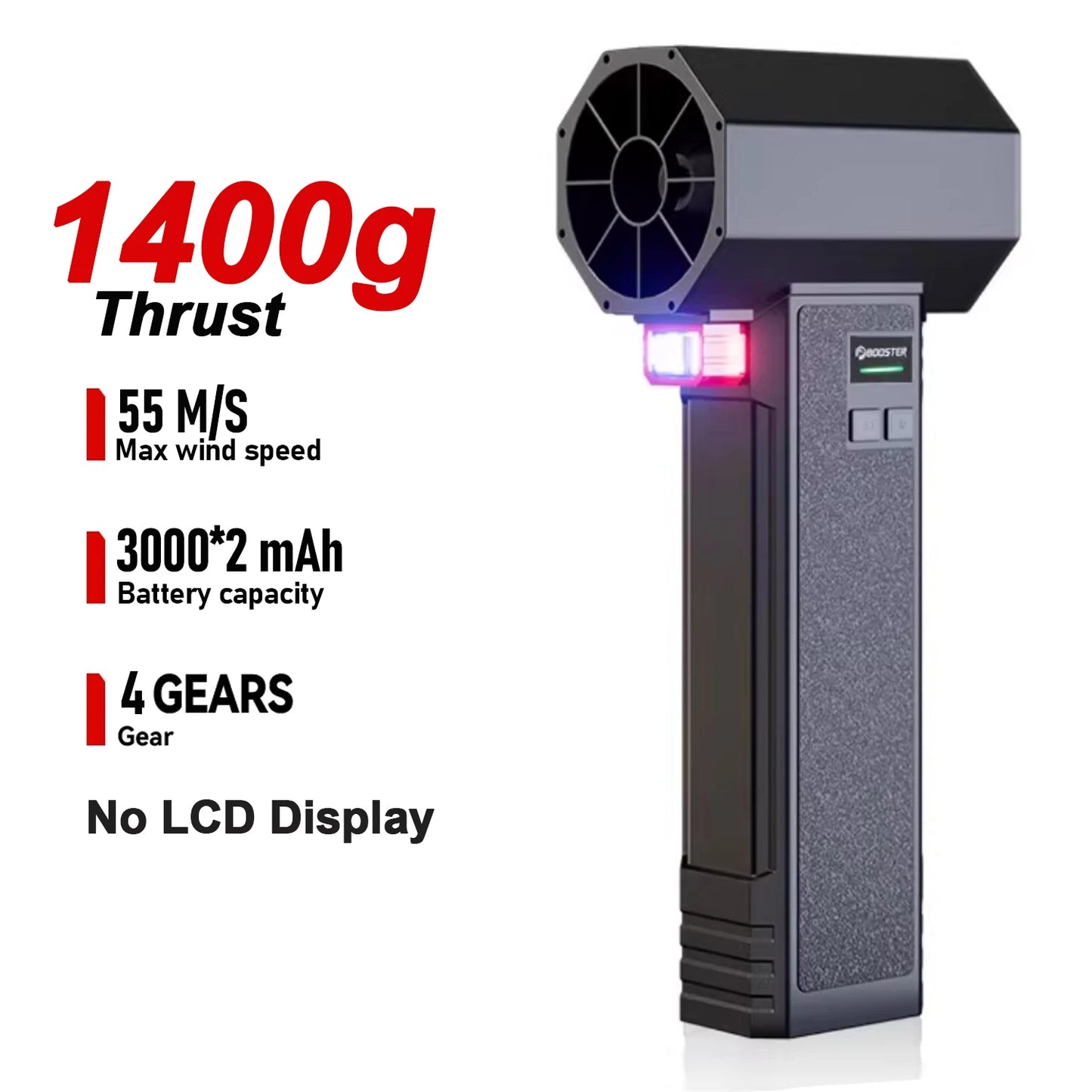 Rechargeable 3000mAh Turbo Fan for Cleaning Outdoors