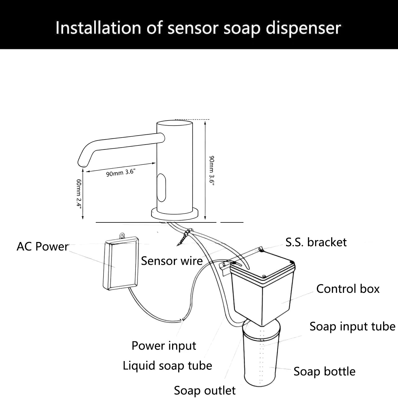 Automatic Soap Dispenser Touchless Smart Sensor