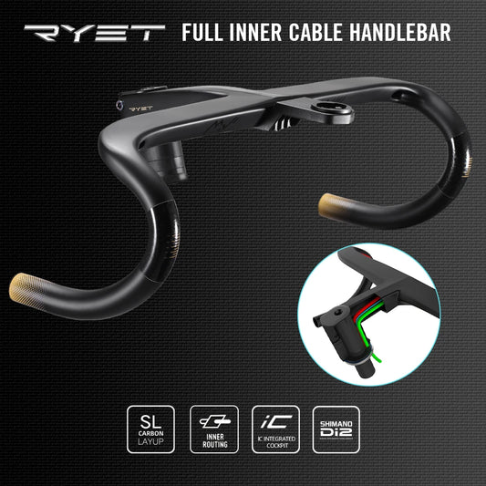 Ergonomic Carbon Road Bike Handlebar 440×120mm