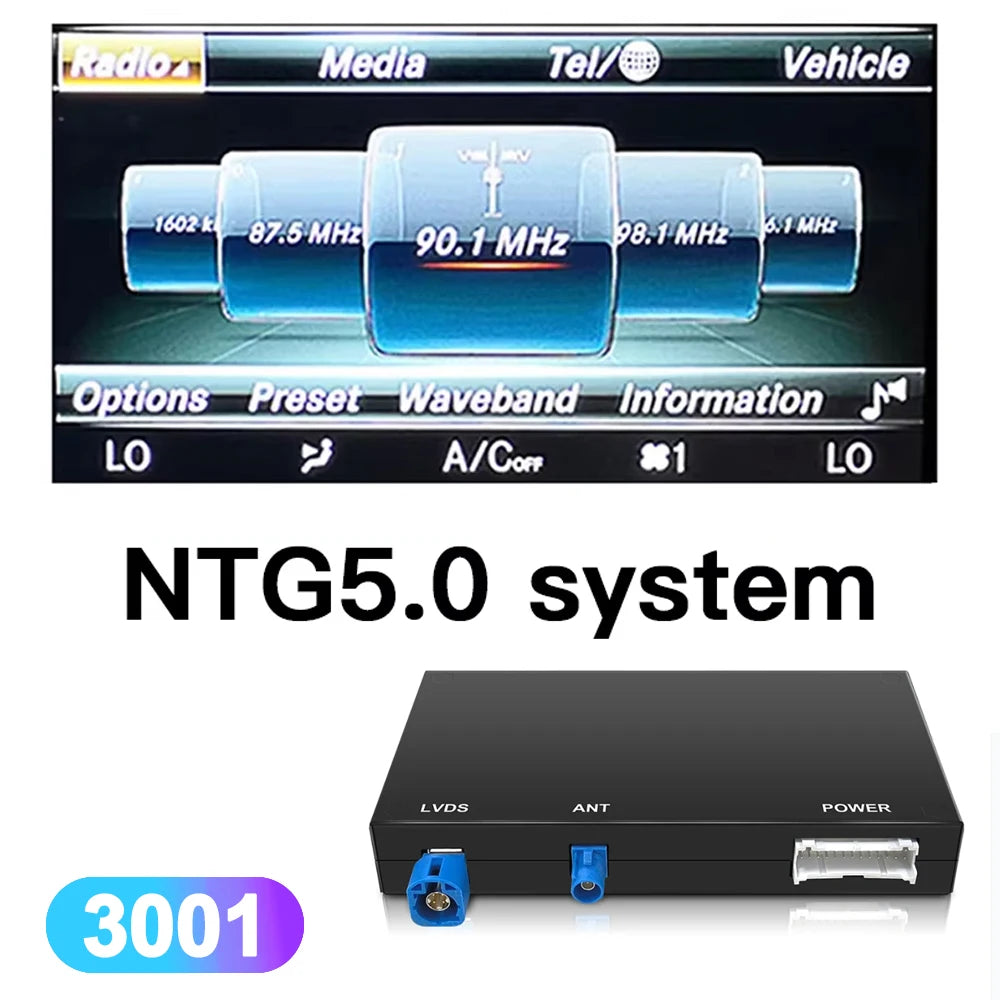 Smart Wireless Car Play Auto Receiver for Benz NTG 5.0