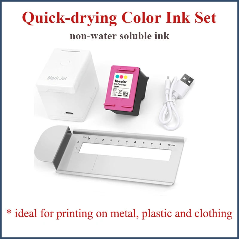 Handheld Inkjet Printer Quick Dry Ink for Portable Use