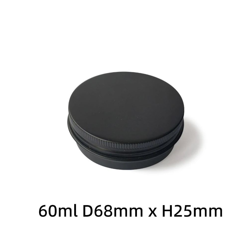 100 × 60ml Round Metal Cosmetic Containers with Lids