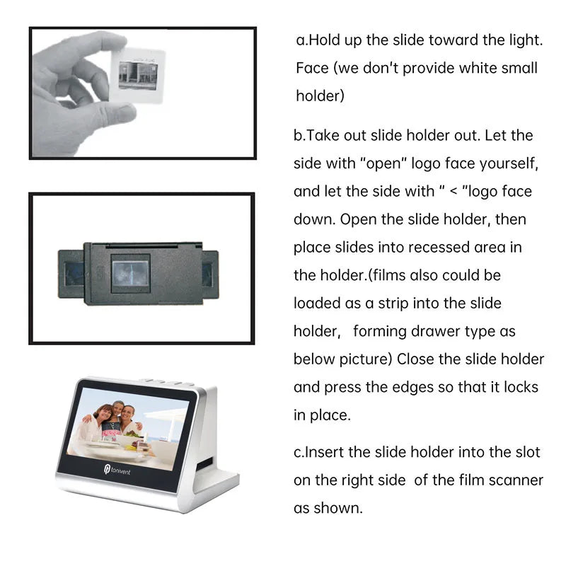 22MP Film Scanner with 5 Inch Screen and 16GB Memory