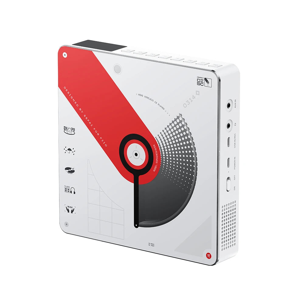 Portable CD Player with Bluetooth Speaker & FM Radio