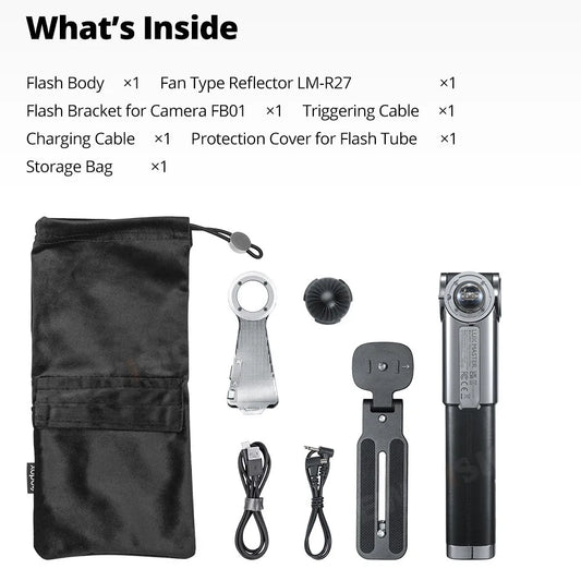 Portable Retro Camera Flash for Canon Sony Nikon