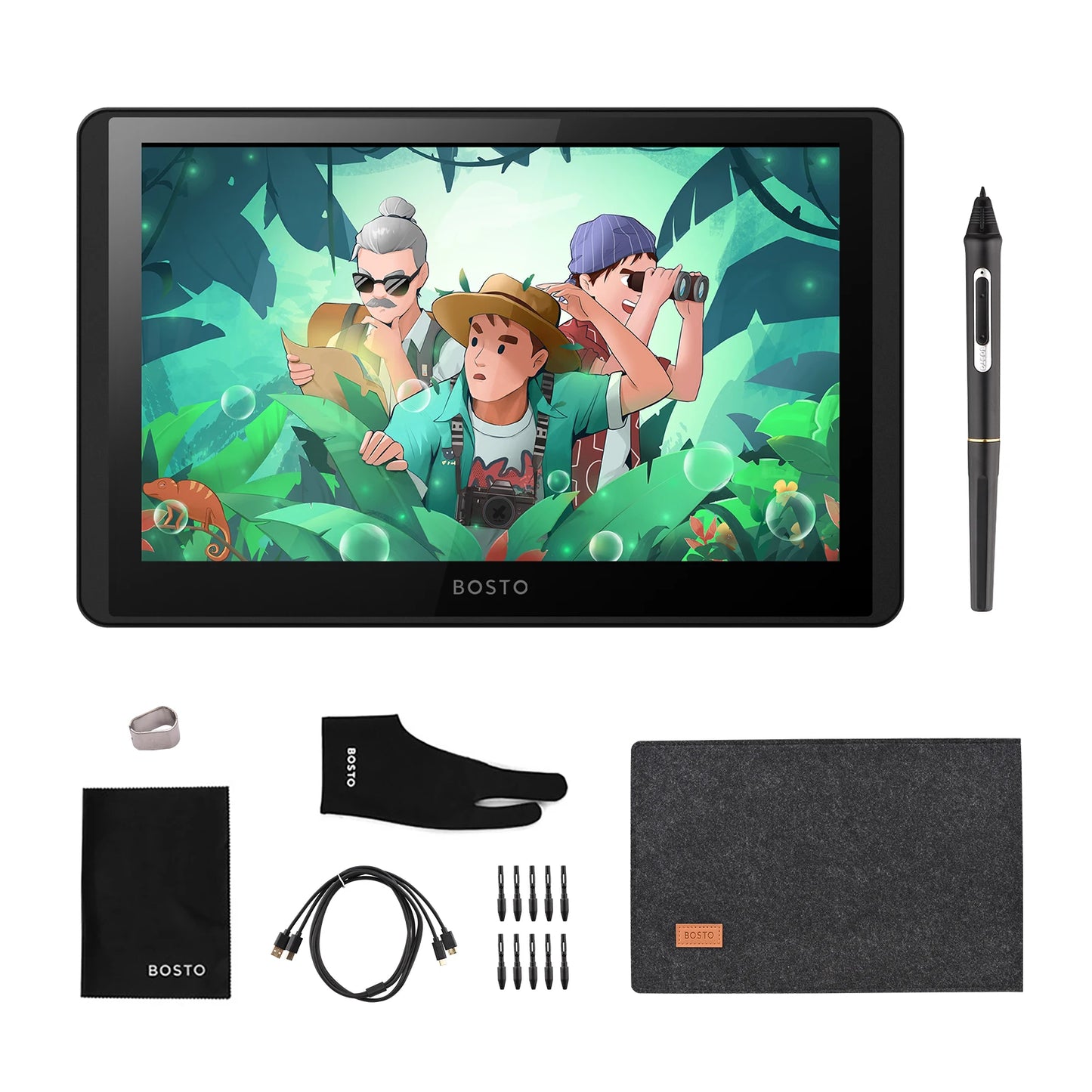 11.6 Inch LCD Drawing Tablet Display 1366x768 Pen Pressure