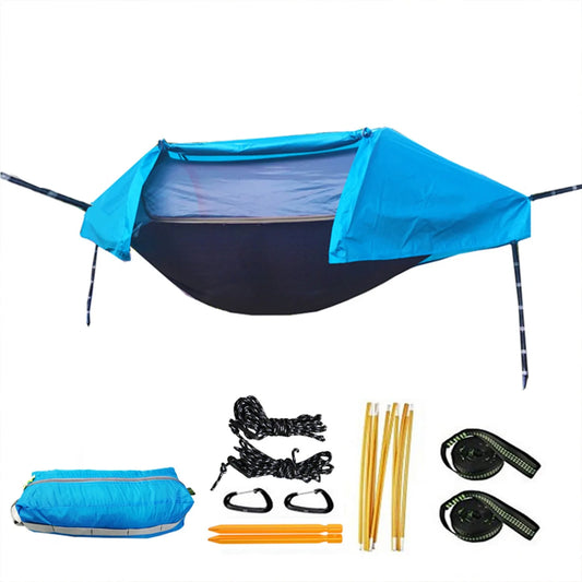 Portable Blue Mosquito Net Hammock Hiking