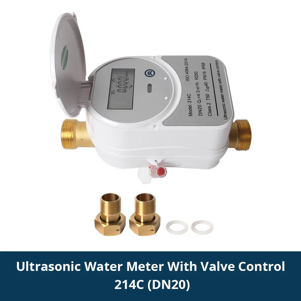 Smart Zigbee Ultrasonic Water Meter DN20 with LCD Display