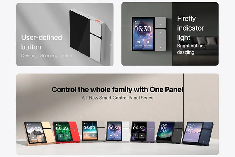 3.5 Inch Smart Home Control Panel with Tuya and Zigbee