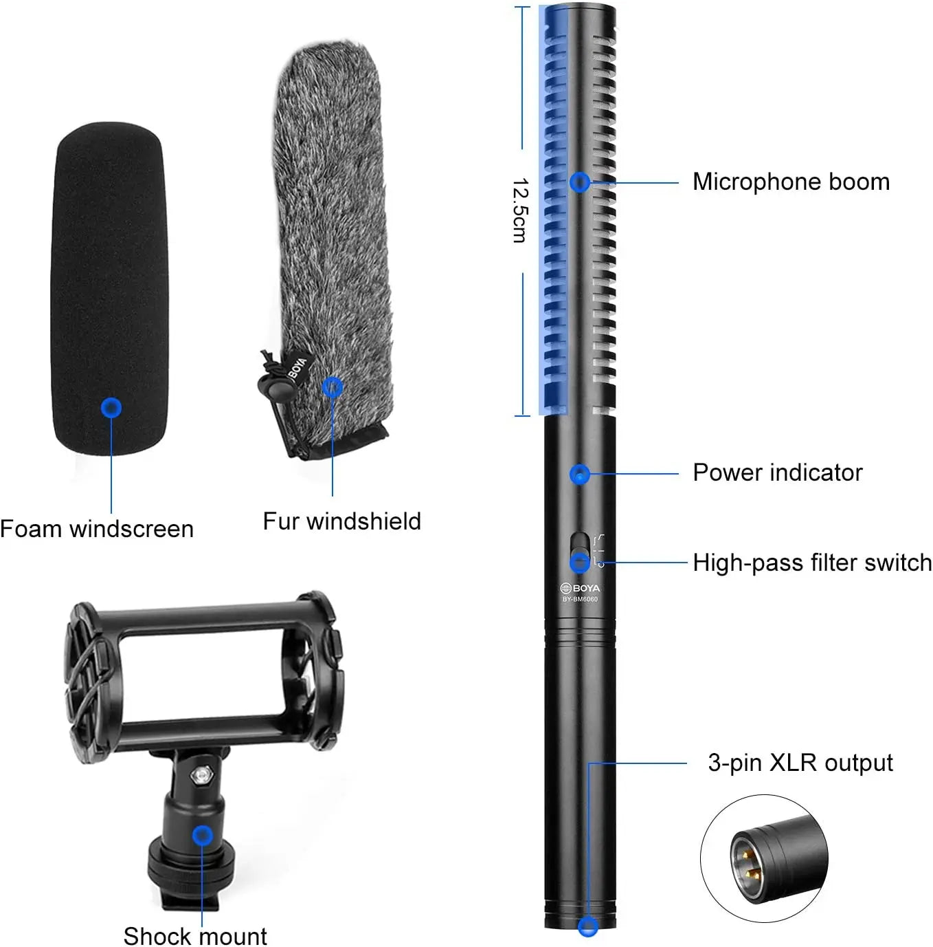 Broadcast Quality Shotgun Microphone for Interviews YouTube and Film Production