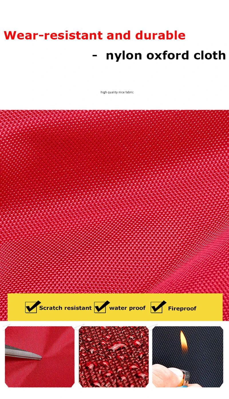 Large Red Waterproof First Aid Backpack with Reflective Strips